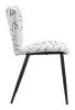 Prestige Modern Dining Chair – Vinyl or Fabric Seat with Steel Frame