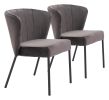 Elegant Aimee Mid-Century Modern Dining Chair – Wrapped Seat & Back, Stackable