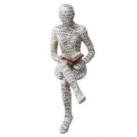 Scandinavian "Woman Reading" Sculpture, Available in 7 Styles (Sitting, Reclined, etc.) (Color: E)