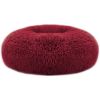 Plush Round "Donut" Bed for Pets, Medium, Available in 3 Colors