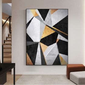 Abstract Oil Painting On Canvas Modern Oil Painting Hand Painted Triangle Large Wall Art For Home Decor (Style: 01, size: 50x70cm)