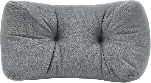 Small Lumbar Support Pillow for Office Chair or Car Seat (Color: Blue)