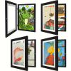 4 pcs Children's Art Frame Replaceable 8.5 X 11 Art Items Art Frame Front Open Picture Display Frame, As Halloween, Christmas Gifts