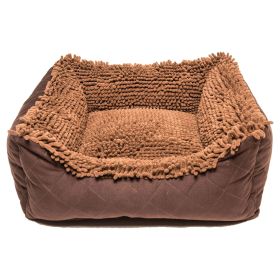 DGS Pet Products Dog Bed, Available in 3 Sizes & 2 Colors (Color: Brown, size: large)