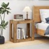 2-Tier End Table with Storage Shelf for Living Room