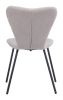 Thibideaux Urban Boho Mid-Century Modern Chair – Polyester Fabric Seat & Steel Frame