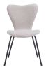 Thibideaux Urban Boho Mid-Century Modern Chair – Polyester Fabric Seat & Steel Frame