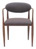 Zens Contemporary Dining Chair – Performance Fabric & Forged-Look Steel