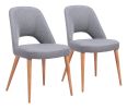 Leith Modern Dining Chair – Vinyl Seat & Wood Legs