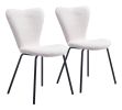 Thibideaux Urban Boho Mid-Century Modern Chair – Polyester Fabric Seat & Steel Frame