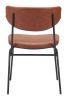 Charon Bauhaus Dining Chair – Vinyl Upholstery & Powder-Coated Steel