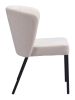 Elegant Aimee Mid-Century Modern Dining Chair – Wrapped Seat & Back, Stackable