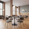 Charon Bauhaus Dining Chair – Vinyl Upholstery & Powder-Coated Steel