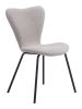Thibideaux Urban Boho Mid-Century Modern Chair – Polyester Fabric Seat & Steel Frame