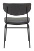 Charon Bauhaus Dining Chair – Vinyl Upholstery & Powder-Coated Steel