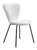 Thibideaux Urban Boho Mid-Century Modern Chair – Polyester Fabric Seat & Steel Frame