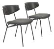 Charon Bauhaus Dining Chair – Vinyl Upholstery & Powder-Coated Steel