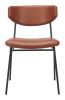 Charon Bauhaus Dining Chair – Vinyl Upholstery & Powder-Coated Steel