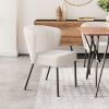 Elegant Aimee Mid-Century Modern Dining Chair – Wrapped Seat & Back, Stackable