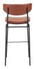 Charon Bauhaus Bar Stool – Vinyl Upholstery & Powder-Coated Steel