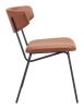 Charon Bauhaus Dining Chair – Vinyl Upholstery & Powder-Coated Steel