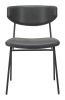 Charon Bauhaus Dining Chair – Vinyl Upholstery & Powder-Coated Steel