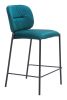 Plat Luxury Velvet Counter Stool – Upholstered Seat & Back