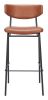 Charon Bauhaus Bar Stool – Vinyl Upholstery & Powder-Coated Steel