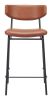 Charon Bauhaus Counter Stool – Vinyl Upholstery & Powder-Coated Steel