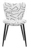 Prestige Modern Dining Chair – Vinyl or Fabric Seat with Steel Frame