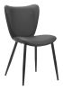 Prestige Modern Dining Chair – Vinyl or Fabric Seat with Steel Frame