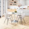 Thibideaux Urban Boho Mid-Century Modern Chair – Polyester Fabric Seat & Steel Frame