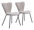Thibideaux Urban Boho Mid-Century Modern Chair – Polyester Fabric Seat & Steel Frame
