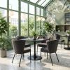 Elegant Aimee Mid-Century Modern Dining Chair – Wrapped Seat & Back, Stackable
