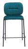 Plat Luxury Velvet Counter Stool – Upholstered Seat & Back