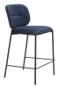Plat Luxury Velvet Counter Stool – Upholstered Seat & Back
