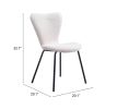 Thibideaux Urban Boho Mid-Century Modern Chair – Polyester Fabric Seat & Steel Frame