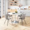 Thibideaux Urban Boho Mid-Century Modern Chair – Polyester Fabric Seat & Steel Frame